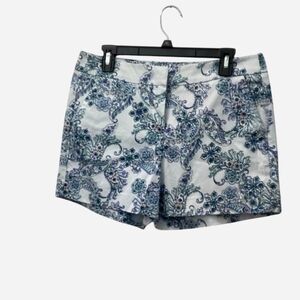 Kenzie Blue and White Floral Women's Shorts